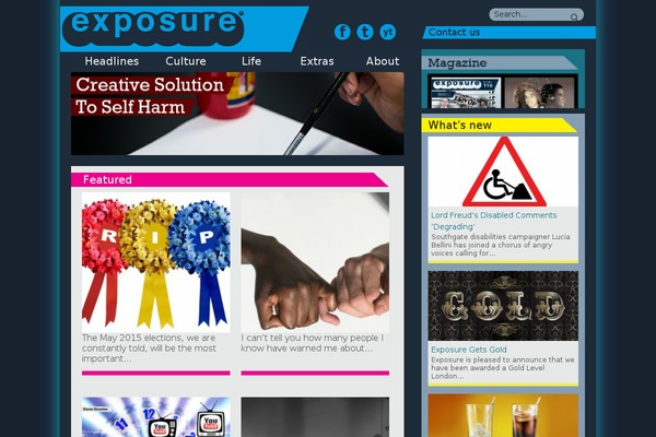 Exposure theme site design template sample