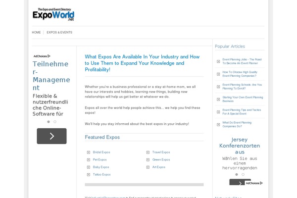 WordPress website example screenshot