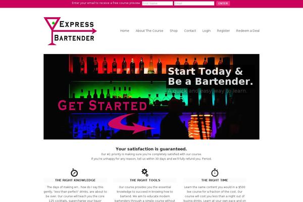 expressbartender.com site used Expressbartender