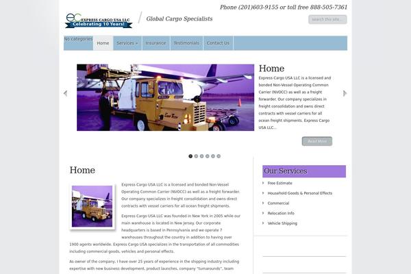 Express theme site design template sample