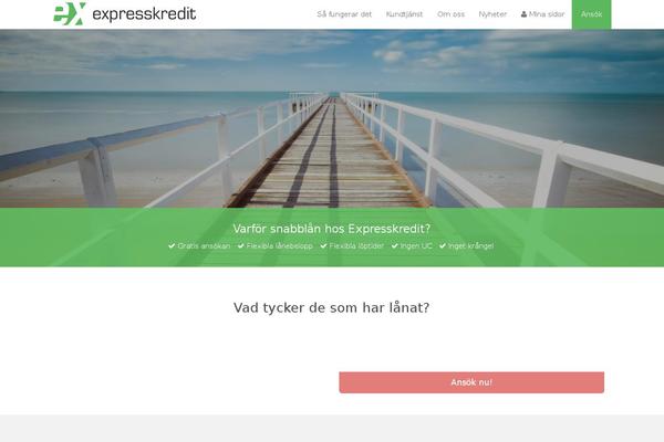 expresskredit.se site used Expresskredit-kontokredit