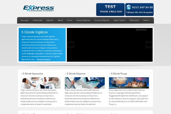 expresslanguage.net site used Enterprise