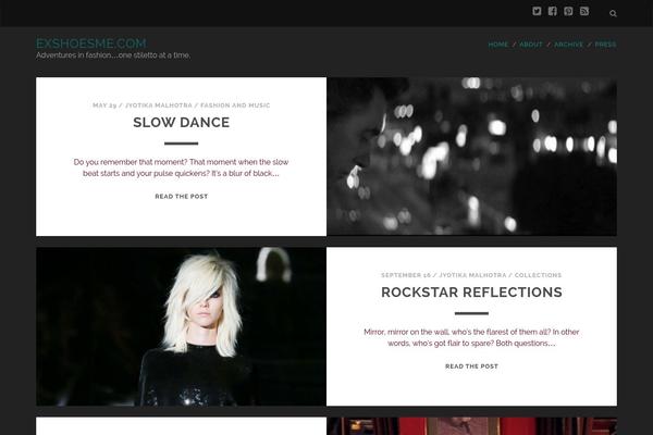 Tracks theme site design template sample