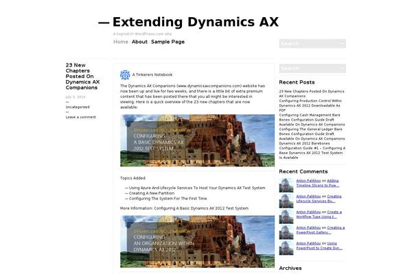 WordPress website example screenshot