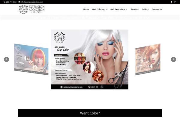 Divi theme site design template sample