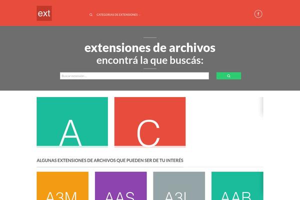 extensionesdearchivos.com site used Exten