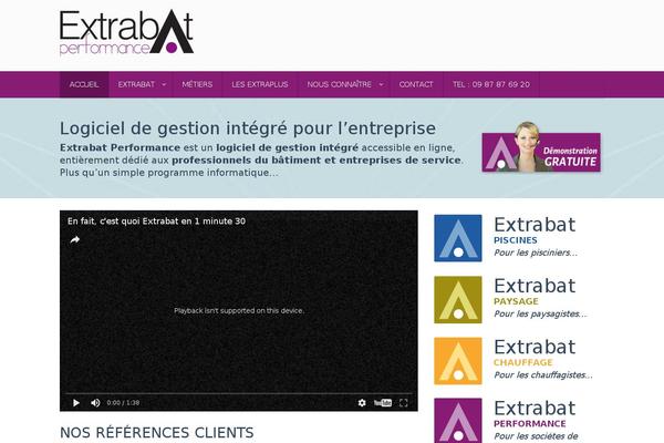 extrabat.com site used Extrabat-performance