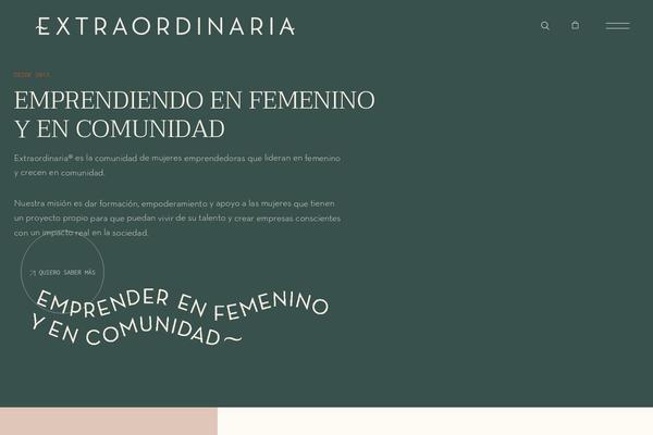 extraordinaria.es site used Wonderment