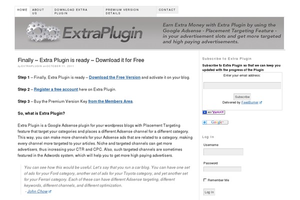 WordPress website example screenshot