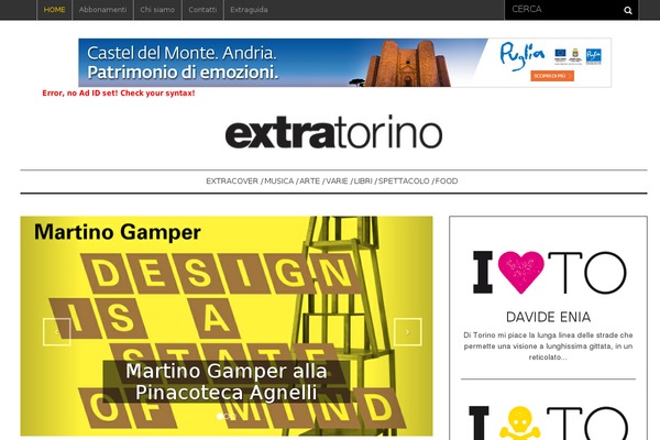 extratorino.it site used Newspaper8