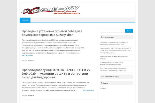 Iconic One theme site design template sample