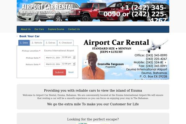 Car-hire theme site design template sample