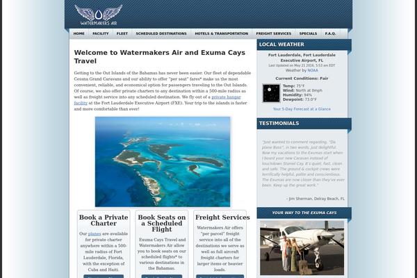 exumacaystravel.com site used Nautica