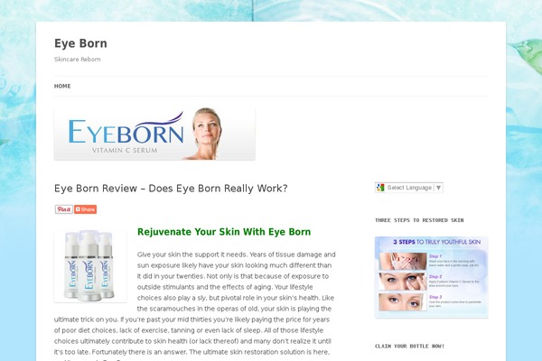 eyebornblog.com site used Twentytwelve_new