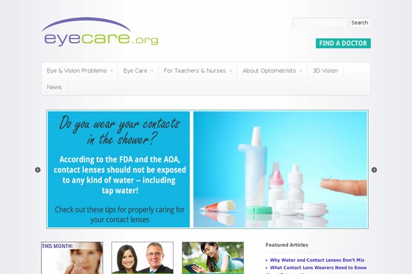 eyecare.org site used Canvas