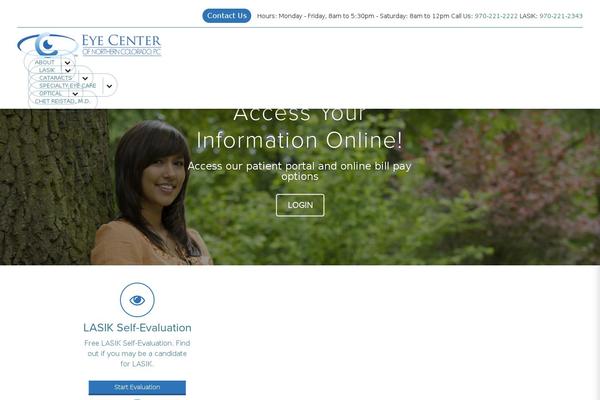 eyecenternoco.com site used Ecnc-pyrite-theme