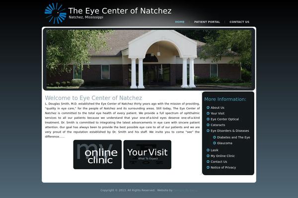 eyecenterofnatchez.com site used Design1