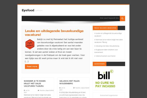 eyefood.nl site used BiscayaLite