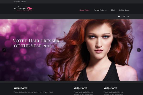 Site using Hairdo-widgets-plugin plugin