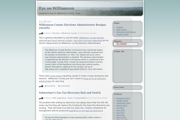 WordPress website example screenshot