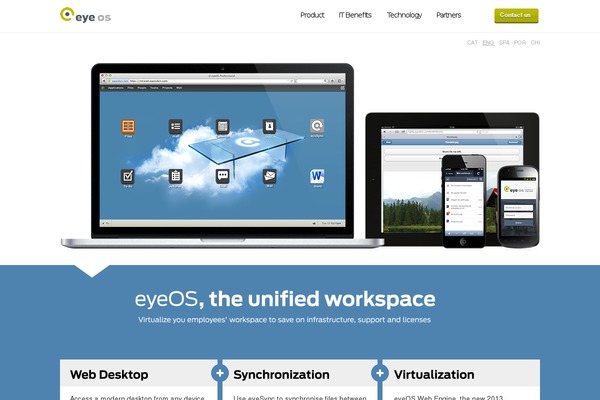 eyeos.org site used Procyon