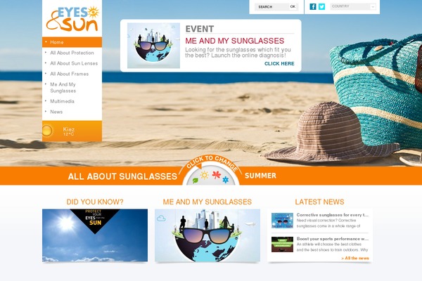 eyes-and-sun.com site used Essilor