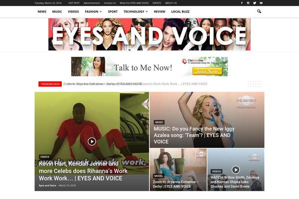 Newspaper theme site design template sample