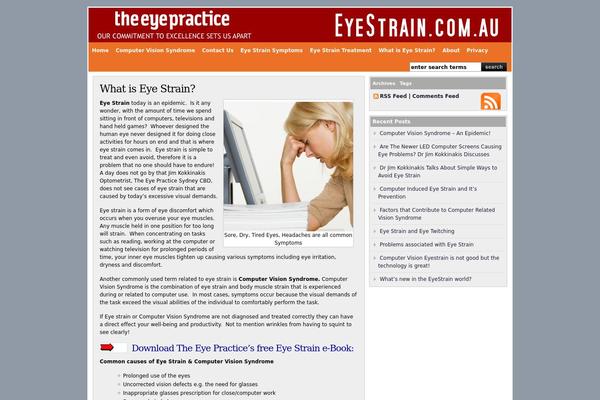 eyestrain.com.au site used Wp-smooth-premium
