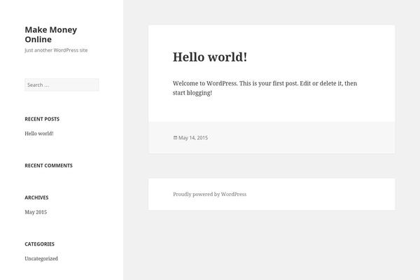 WordPress website example screenshot