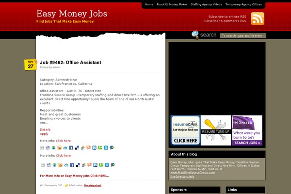 ezmoneymaker.net site used Mixedmediared