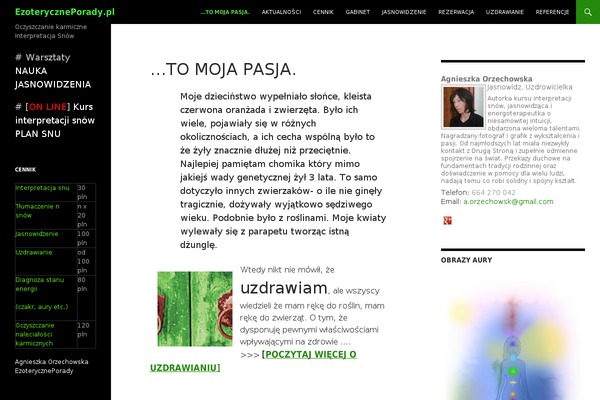 ezoteryczneporady.pl site used Pierogi