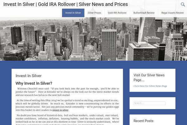 Radiate theme site design template sample