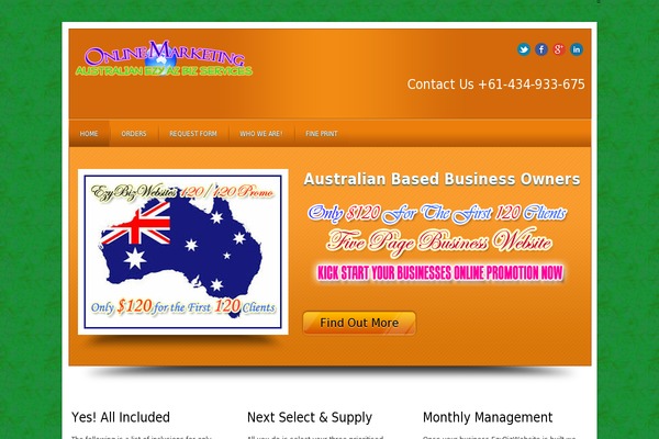 ezybizwebsites.com.au site used Spotmototheme