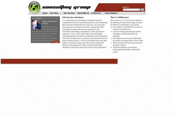 F1 theme site design template sample