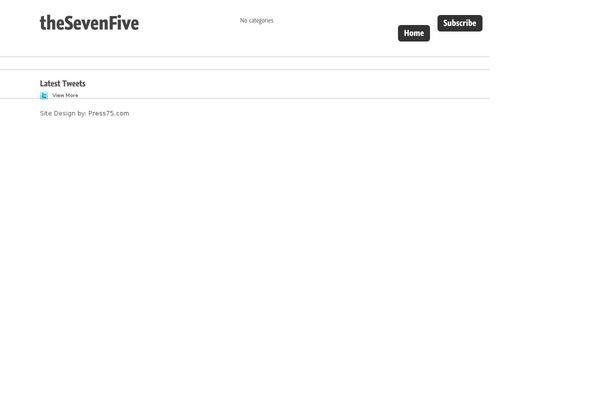 Seven-five theme site design template sample