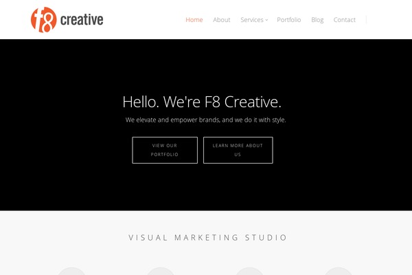 F8 theme site design template sample