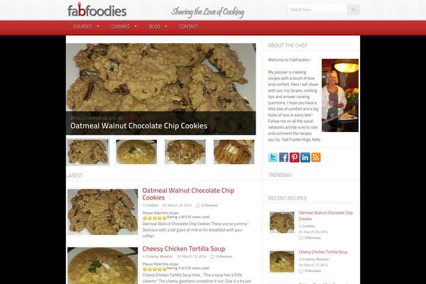 Foodpress theme site design template sample