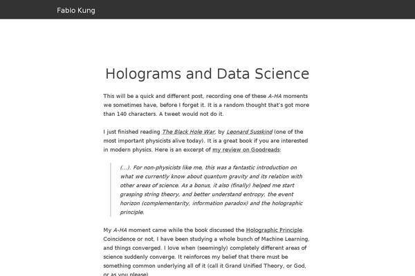 WordPress website example screenshot