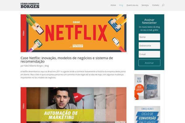 Divi theme site design template sample