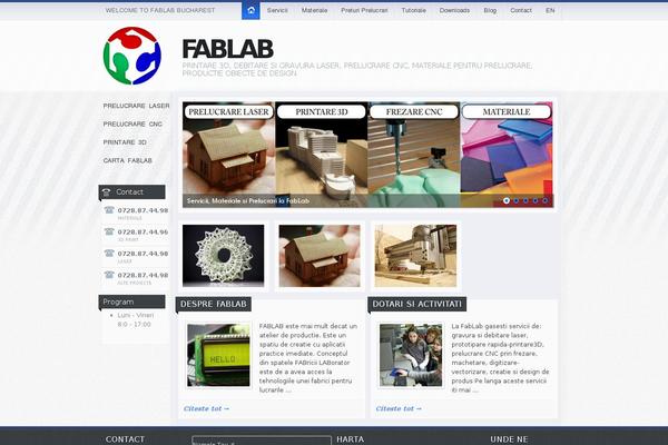 fablab.ro site used Fablab-theme