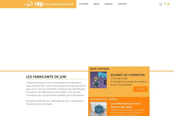 fabricantsdejoie.ch site used Fj_theme