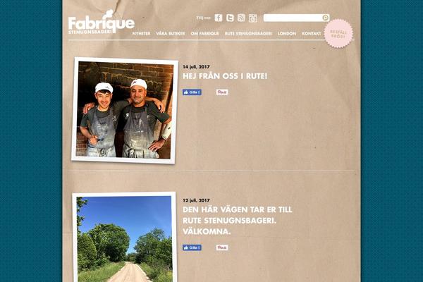 Fabrique website example screenshot