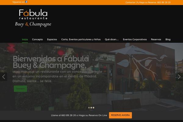 Restaurante theme site design template sample