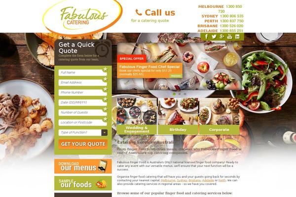 fabulousfingerfood.com.au site used Fabulousfinger