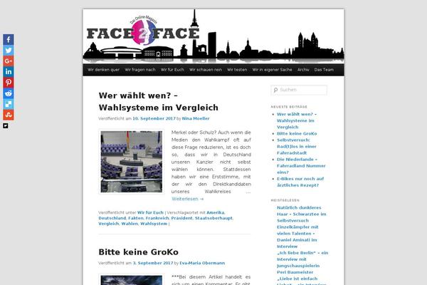 face2face-magazin.de site used Face2face-te