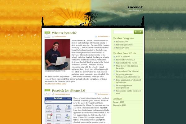 facebok.org site used Facebook