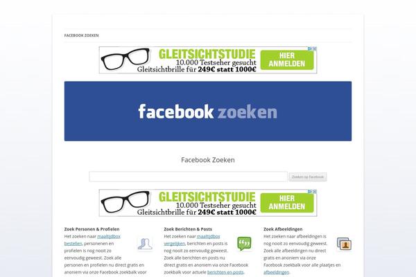 Twenty Twelve theme site design template sample