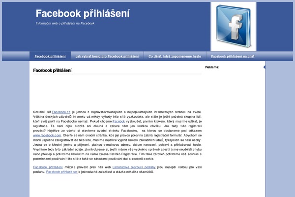 facebookprihlaseni.eu site used 11-modra-facebook