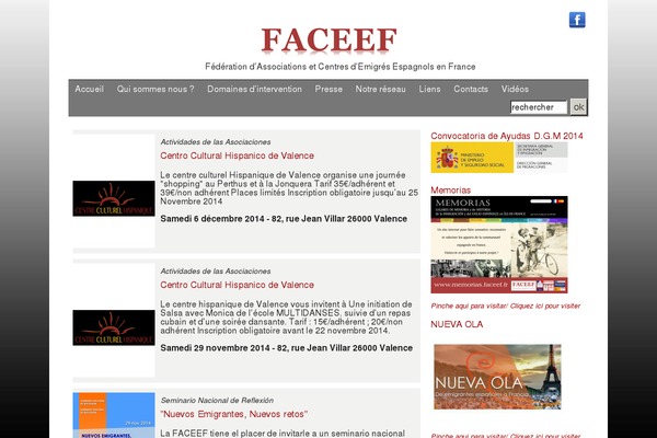 faceef.fr site used Compass