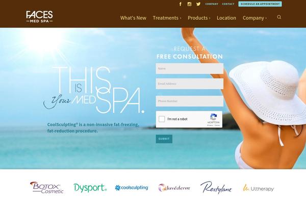 facesmedspa.com site used Aboutfacesdayspa